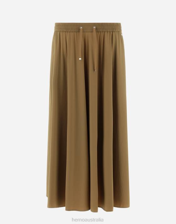 SKIRT IN LIGHT NYLON STRETCH Herno Women Copper 2L0H462 Clothing