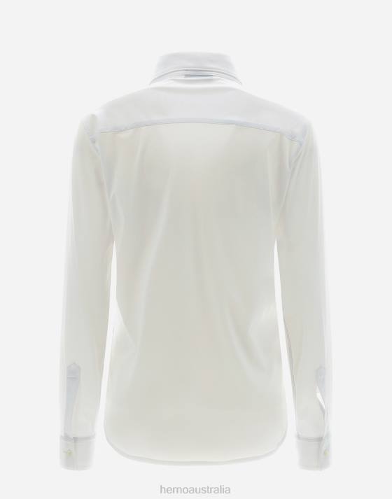 SPRING ULTRALIGHT SCUBA SHIRT Herno Women White 2L0H476 Clothing