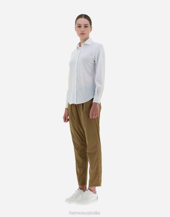 SPRING ULTRALIGHT SCUBA SHIRT Herno Women White 2L0H476 Clothing