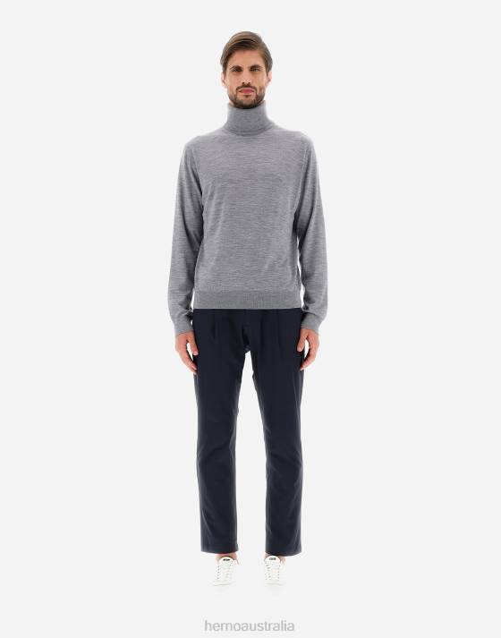 SWEATER IN BREEZE Herno Men Light grey 2L0H783 Clothing