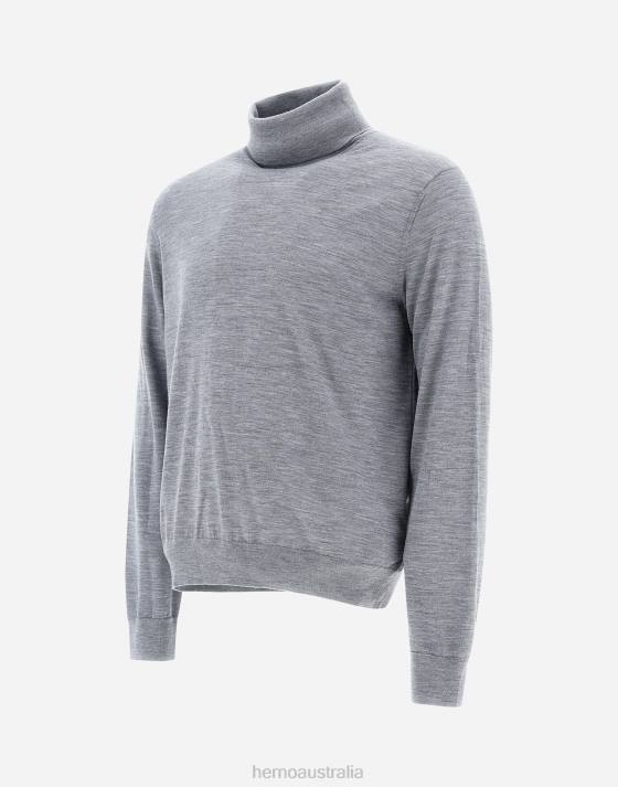 SWEATER IN BREEZE Herno Men Light grey 2L0H783 Clothing