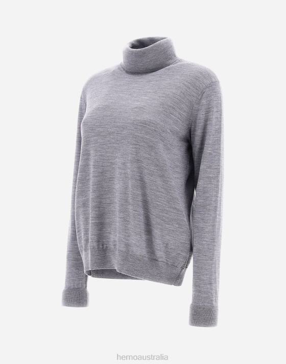 SWEATER IN BREEZE Herno Women Light grey 2L0H468 Clothing