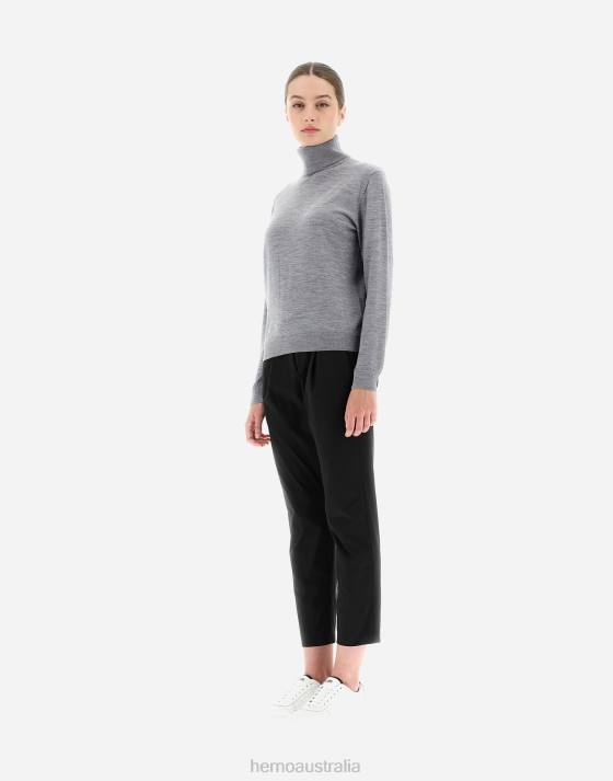 SWEATER IN BREEZE Herno Women Light grey 2L0H468 Clothing