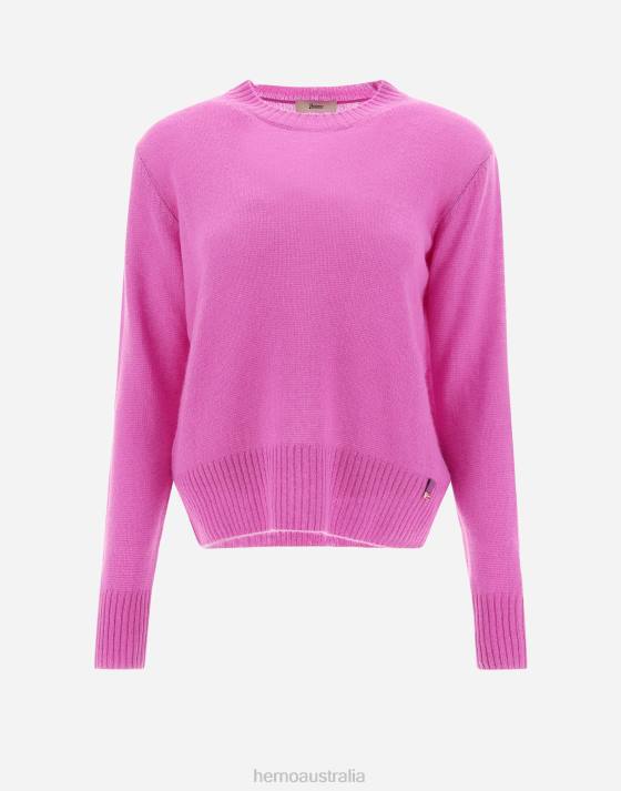 SWEATER IN CLOUD CASHMERE Herno Women Periwinkle 2L0H482 Clothing