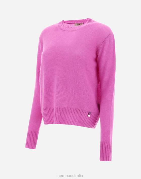 SWEATER IN CLOUD CASHMERE Herno Women Periwinkle 2L0H482 Clothing