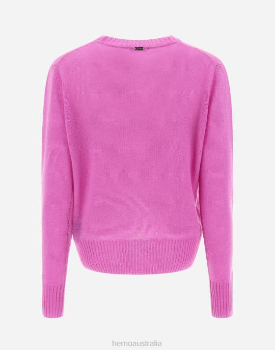 SWEATER IN CLOUD CASHMERE Herno Women Periwinkle 2L0H482 Clothing