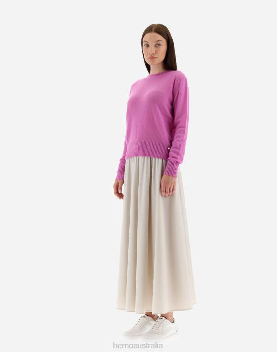 SWEATER IN CLOUD CASHMERE Herno Women Periwinkle 2L0H482 Clothing