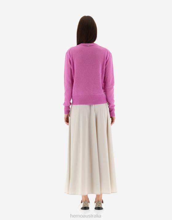 SWEATER IN CLOUD CASHMERE Herno Women Periwinkle 2L0H482 Clothing