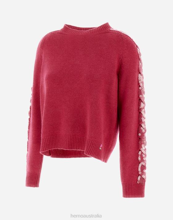 SWEATER IN COMFY ETERNITY CASHMERE Herno Women Love Pink 2L0H33 Clothing