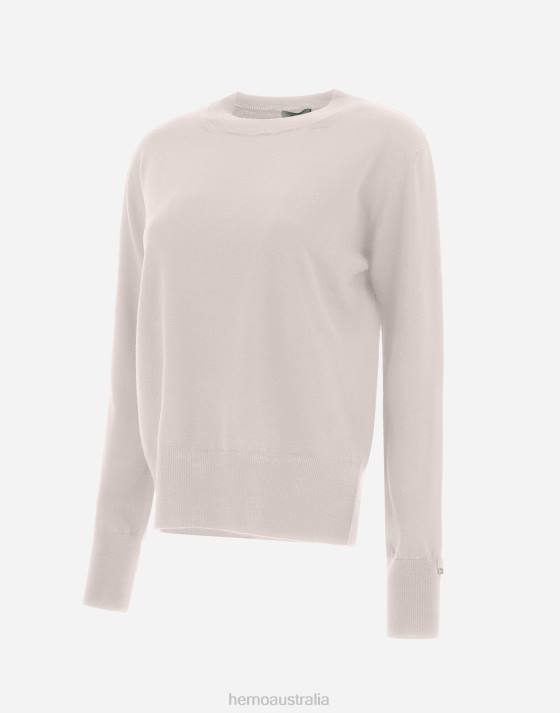 SWEATER IN ENDLESS WOOL Herno Women Chantilly 2L0H350 Clothing