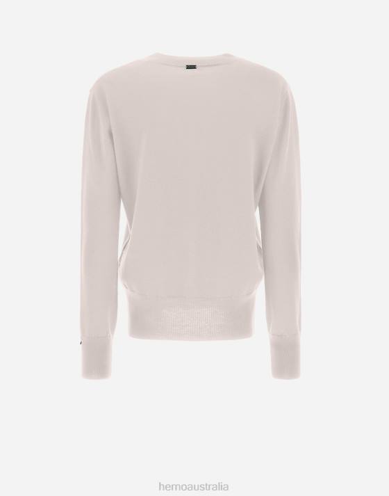 SWEATER IN ENDLESS WOOL Herno Women Chantilly 2L0H350 Clothing