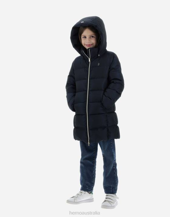 TAFFETA JACKET Herno Kids Navy Blue 2L0H836 Outerwear