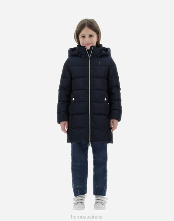 TAFFETA JACKET Herno Kids Navy Blue 2L0H836 Outerwear