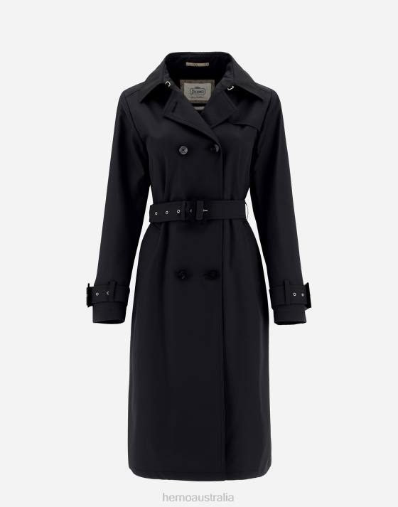 TRENCH COAT IN DELON  MONOGRAM Herno Women Black 2L0H487 Outerwear