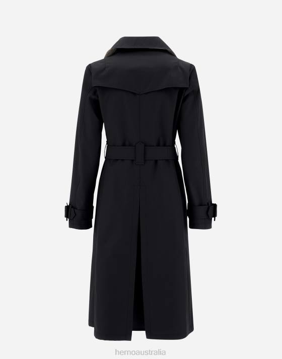 TRENCH COAT IN DELON  MONOGRAM Herno Women Black 2L0H487 Outerwear