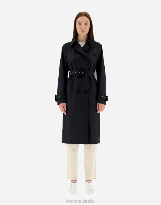 TRENCH COAT IN DELON  MONOGRAM Herno Women Black 2L0H487 Outerwear