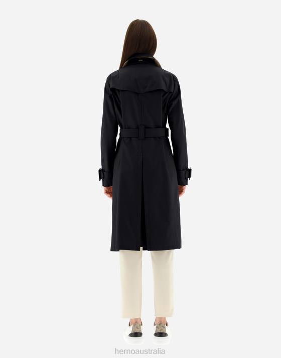 TRENCH COAT IN DELON  MONOGRAM Herno Women Black 2L0H487 Outerwear