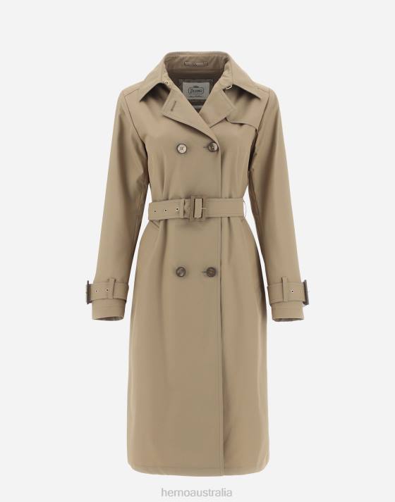 TRENCH COAT IN DELON  MONOGRAM Herno Women Sand 2L0H471 Outerwear