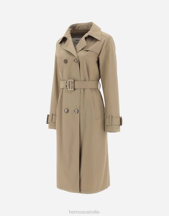 TRENCH COAT IN DELON  MONOGRAM Herno Women Sand 2L0H471 Outerwear