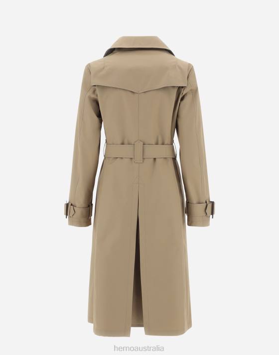 TRENCH COAT IN DELON  MONOGRAM Herno Women Sand 2L0H471 Outerwear