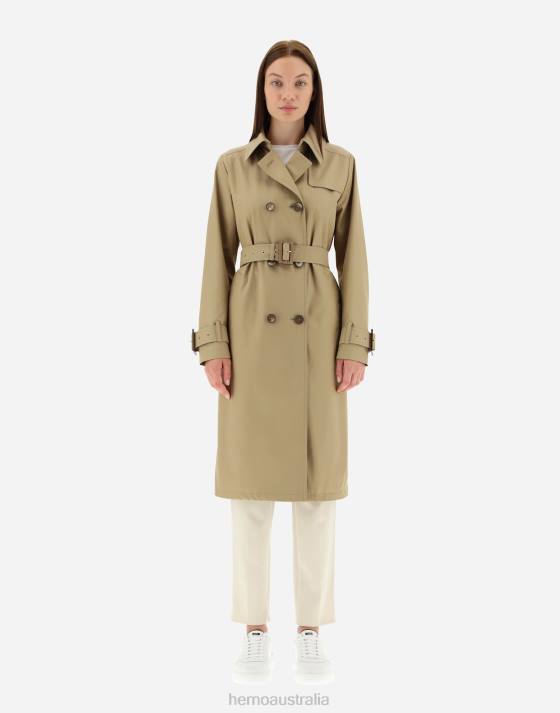 TRENCH COAT IN DELON  MONOGRAM Herno Women Sand 2L0H471 Outerwear