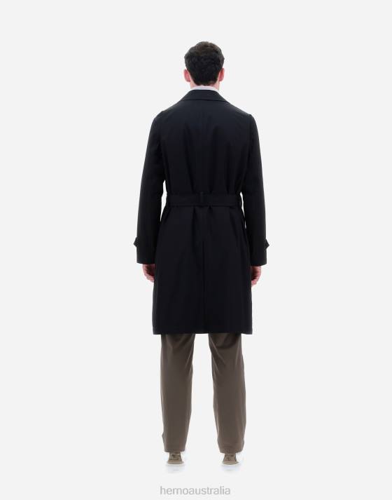 TRENCH COAT IN DELON AND NYLON ULTRALIGHT Herno Men Black 2L0H735 Outerwear