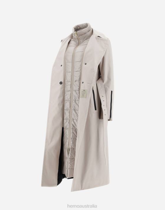 TRENCH COAT IN DELON Herno Women Natural 2L0H87 Outerwear