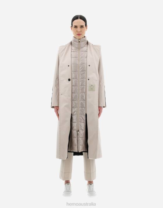 TRENCH COAT IN DELON Herno Women Natural 2L0H87 Outerwear