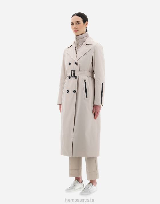 TRENCH COAT IN DELON Herno Women Natural 2L0H87 Outerwear