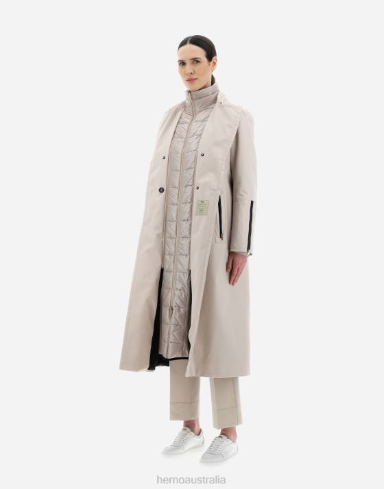 TRENCH COAT IN DELON Herno Women Natural 2L0H87 Outerwear