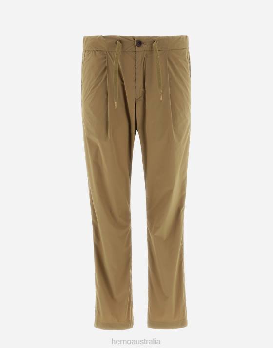 TROUSERS IN LIGHT NYLON STRETCH Herno Men Copper 2L0H759 Clothing