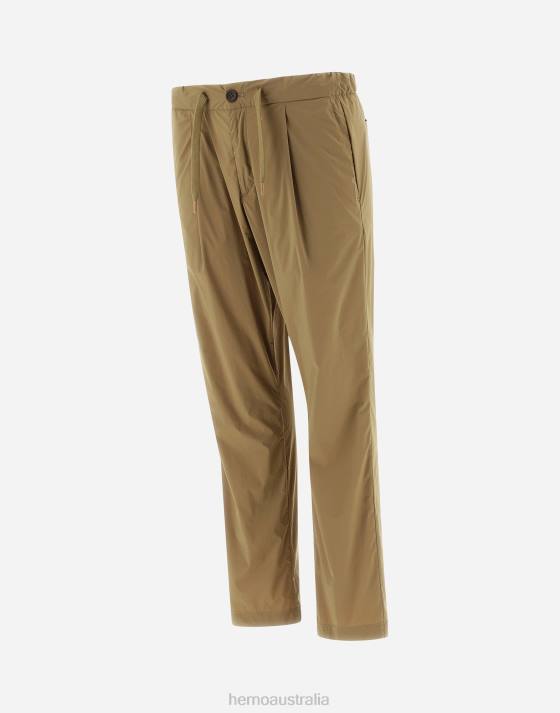 TROUSERS IN LIGHT NYLON STRETCH Herno Men Copper 2L0H759 Clothing