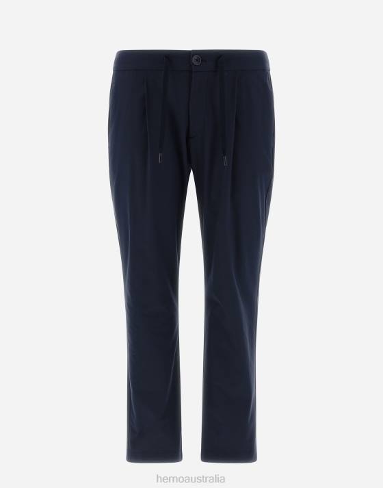 TROUSERS IN NYLON DIVE Herno Men Navy blue 2L0H814 Clothing