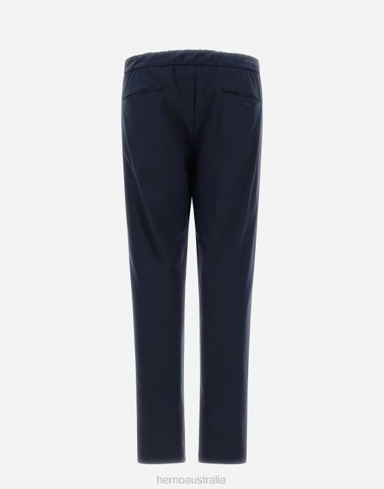 TROUSERS IN NYLON DIVE Herno Men Navy blue 2L0H814 Clothing