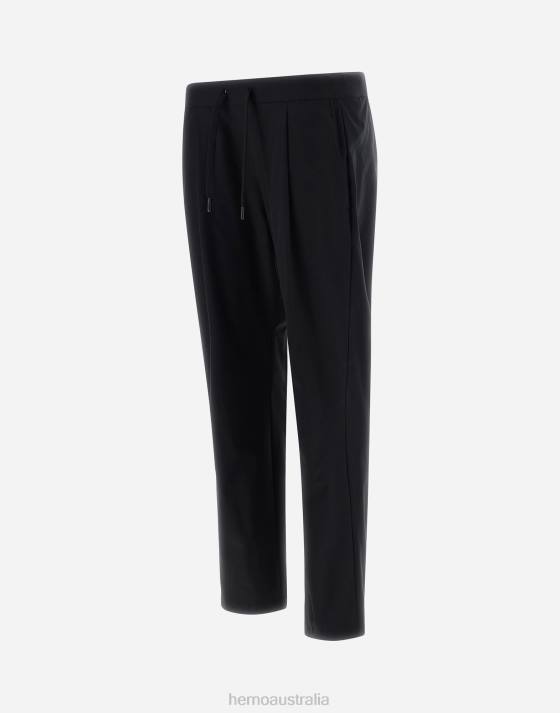 TROUSERS IN NYLON DIVE Herno Women Black 2L0H486 Clothing