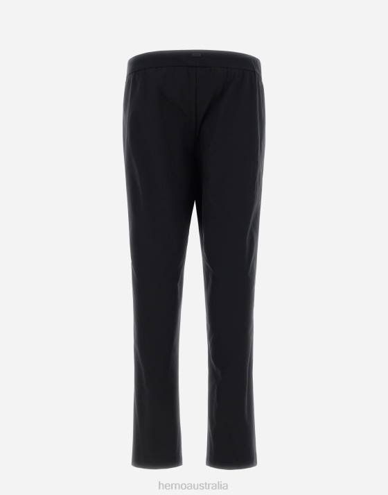 TROUSERS IN NYLON DIVE Herno Women Black 2L0H486 Clothing