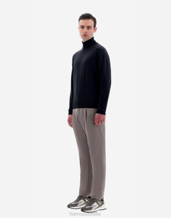 TURTLENECK SWEATER IN ENDLESS WOOL Herno Men Dark Blue 2L0H651 Clothing