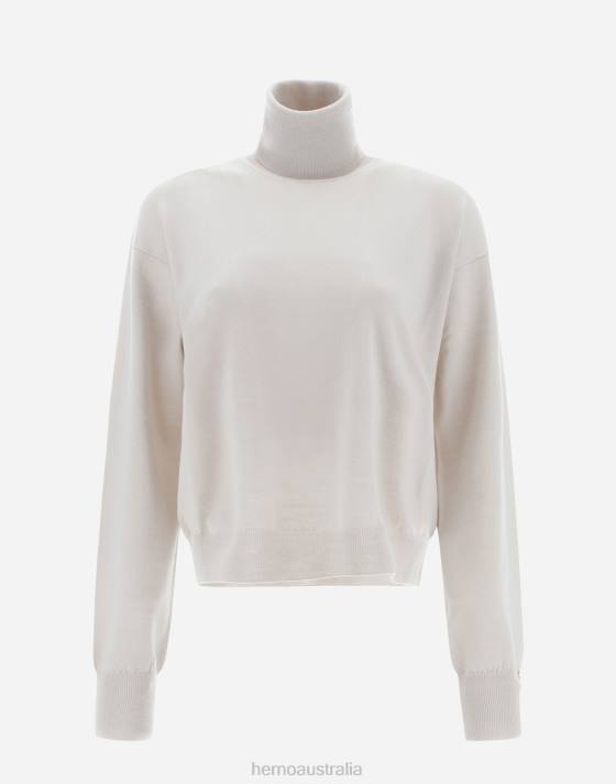 TURTLENECK SWEATER IN ENDLESS WOOL Herno Women Chantilly 2L0H364 Clothing