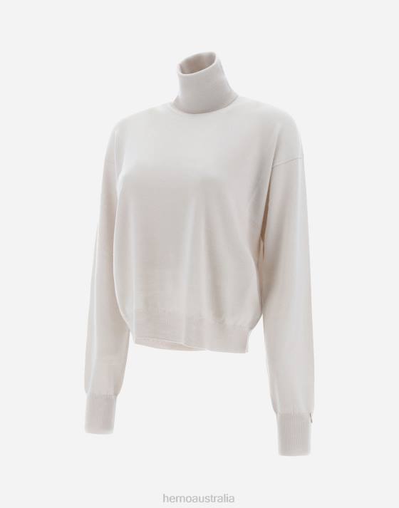 TURTLENECK SWEATER IN ENDLESS WOOL Herno Women Chantilly 2L0H364 Clothing