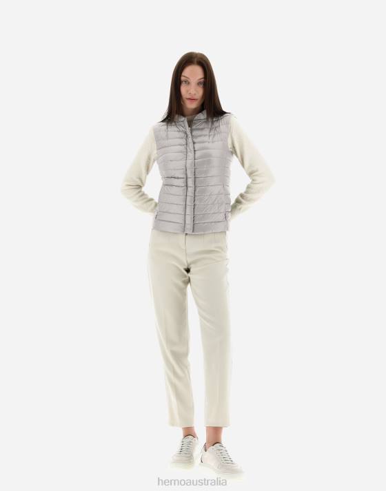 VERA Herno Women Grey Pearl 2L0H460 Outerwear