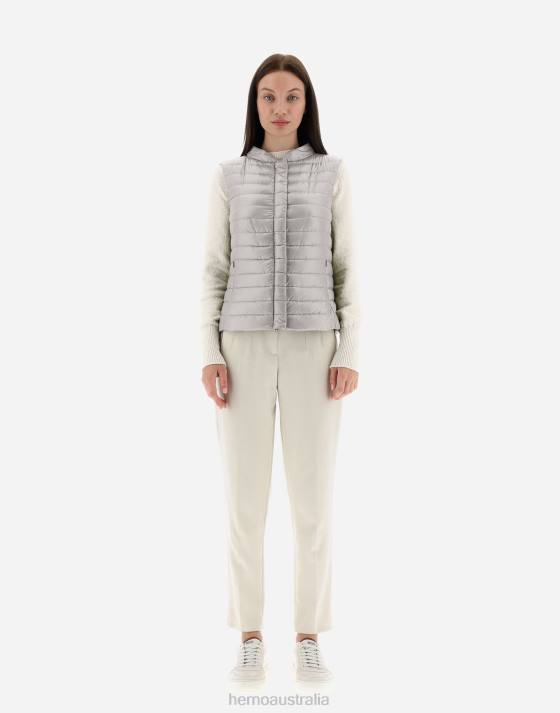 VERA Herno Women Grey Pearl 2L0H460 Outerwear