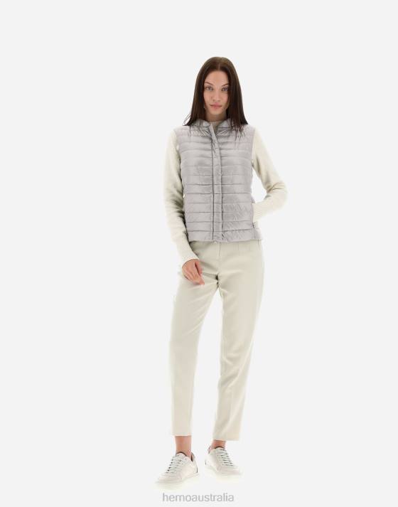 VERA Herno Women Grey Pearl 2L0H460 Outerwear