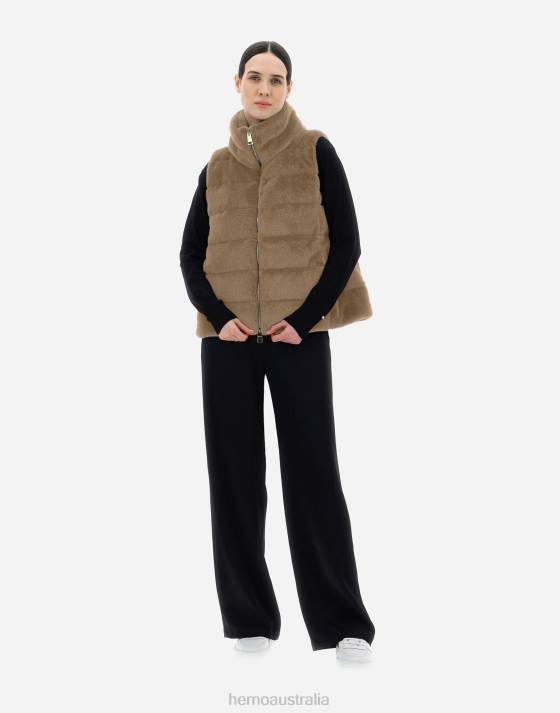 WAISTCOAT Herno Women Camel 2L0H310 Outerwear