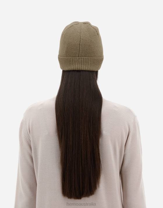 WOOL BEANIE Herno Women Camel 2L0H335 Accessories