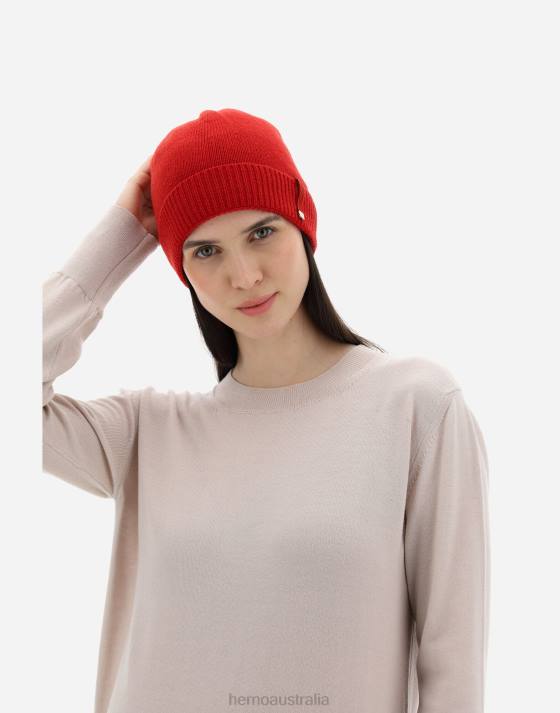 WOOL BEANIE Herno Women Cherry 2L0H97 Accessories