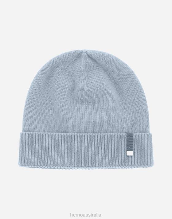 WOOL BEANIE Herno Women Light Blue 2L0H303 Accessories