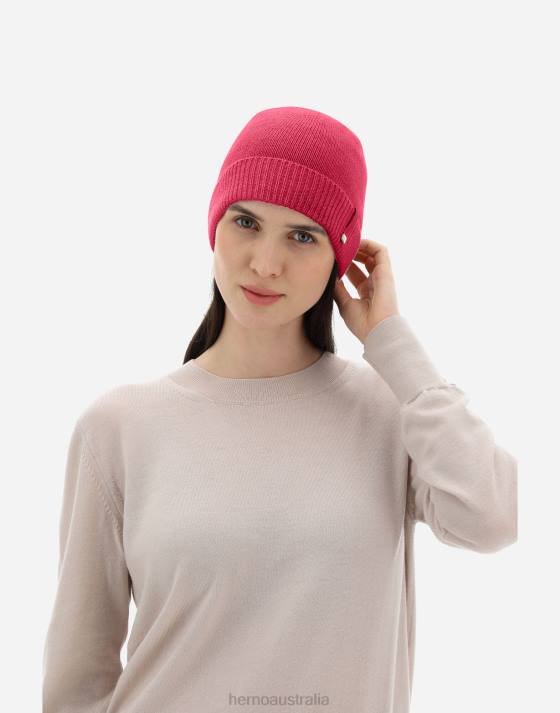 WOOL BEANIE Herno Women Love Pink 2L0H379 Accessories