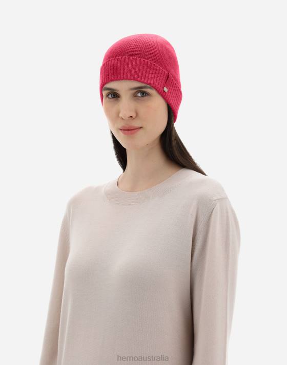 WOOL BEANIE Herno Women Love Pink 2L0H379 Accessories