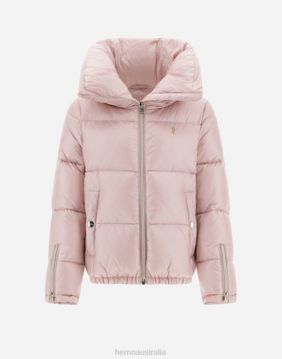 BOMBER JACKET IN NYLON ULTRALIGHT Herno Kids Light Pink 2L0H830 Outerwear