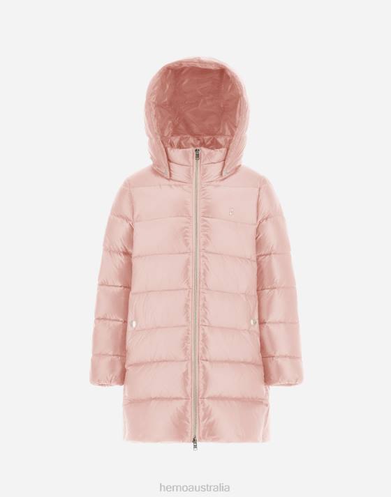 COAT IN NYLON ULTRALIGHT Herno Kids Light Pink 2L0H832 Outerwear